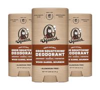 Dr. Squatch Natural Deodorant for Men - Odor-Squatching Aluminium Free - Wood Barrel Bourbon (2.65 oz, 3-Pack)