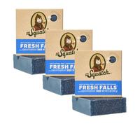 Dr. Squatch Natural Men’s Bar Soap - Cold Process Body Soap Bar with Natural Oils - Gifts for Men - Fresh Falls (142g, 3 pack)