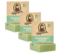 Dr. Squatch Natural Men’s Bar Soap - Cold Process Body Soap Bar with Natural Oils - Gifts for Men - Rainforest Rapids (142g, 3 pack)