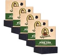 Dr. Squatch Natural Men’s Bar Soap Gift Set - Cold Process Body Soap Bar with Natural Oils - Gifts for Men - Pine Tar (142g, 5 pack)