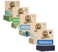 Dr. Squatch Natural Men’s Bar Soap Gift Set - Cold Process Body Soap Bar with Natural Oils -Gifts for Men- Fresh Falls, Coastal Mist, Rainforest Rapids, Cool Fresh Aloe, Birchwood Breeze (5oz, 5 pack)