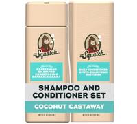 Dr. Squatch Natural Men's Shampoo and Conditioner Set - Healthy, Full Looking Hair - Coconut Castaway Natural Shampoo and Conditioner for Men (11 fl oz, 2 pack)