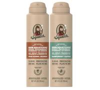 Dr. Squatch Spray Deodorant for Men - Quick Dry, No Stains - Aluminum Free + Dermatologically Tested for All Skin Types - Wood Barrel Bourbon + Rainforest Rapids (4 oz, 2-Pack)