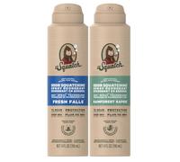 Dr. Squatch Spray Deodorant for Men - Quick Dry, No Stains - Aluminum Free + Dermatologically Tested for All Skin Types - Fresh Falls + Rainforest Rapids (4 oz, 2-Pack)