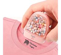 Dr. Stamp - Personalised Custom Name Stamper for Kids Clothes, School Uniforms, Care Homes, Daycare, Nursery. Washable Ink, No Come Off Sticky Labels in The Wash! (Pink)