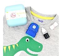 Dr. Stamp - Personalised Name Stamp, Custom Name Stamper for Kids Clothes School Uniform, Care Homes, Day Care, Nursery. Special Washable Ink, no Come Off Stick Sticky Name Labels in The wash! (Blue)