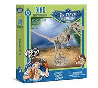 Dr Steve Hunters - Dino Dig Excavation Kit - Velociraptor - 14 Pieces - Uncle Milton Scientific Educational Toy, Multicolour
