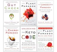 Dr. Steven R Gundry MD 6 Books Collection Set (Gut Check, The Plant Paradox, The Longevity Paradox, The Energy Paradox, Unlocking The Keto Code & [Paperback] The Plant Paradox Quick and Easy)