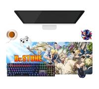 Dr.Stone Anime Mouse Pad | Extra Large XL Gamer Mouse Mat (31.5" × 11.8" × 0.12") | Office, Study & Home Use | Non-Slip Base + Soft Surface (5)