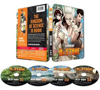 Dr. Stone (Season 1) - 4-Disc Set ( Dokutâ Sutôn ) (Steelbook Edition) (+ Digital Copy) (Blu-Ray)