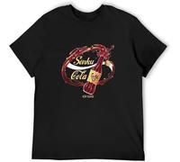 Dr Stone T-Shirts Men Japan T Shirts Dr.Stone Tshirt Men Senku Senku Cola Tee Shirt Homme Tops Tee Black S