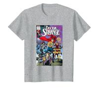 Dr Strange Comic Circles T-Shirt, Youth, Heather Grey, 2T