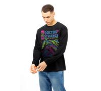 Dr Strange Master Long Sleeve Cotton T-shirt Marvel Black XL