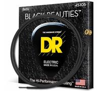 DR Strings BKB-45 BLACK BEAUTIES™ - BLACK Coloured Bass Strings: Medium 45-105