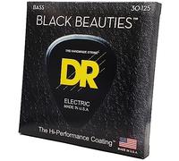 DR Strings BKB630 30-125 Medium 6-String Set Handmade Black Beauties Coated Bass Strings