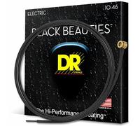 DR Strings BLACK BEAUTIES™ - BLACK Coloured Electric Guitar Strings: Medium 10-46