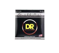 DR Strings CN-M Acoustic Classical Guitar Strings - Silver Plated, Medium Tension, Long-Lasting Performance
