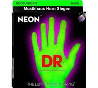 DR Strings Coloured Bass Strings Neon Green 5 Strings 045-125