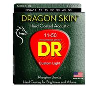 DR Strings Dragon Skin Acoustic Guitar Strings Custom Light 11-50