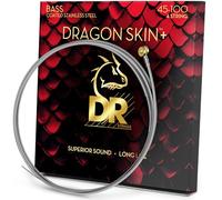 DR Strings DRAGON SKIN+ - Coated Stainless Steel Bass Strings - DBS-45/100 - Superior Sound with Comfortable Feel & Long Life: Medium Light 45-100