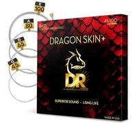 DR Strings DRAGON SKIN+ - Coated Stainless Steel Bass Strings - DBS-45/100 - Superior Sound with Comfortable Feel & Long Life: Medium Light 45-100