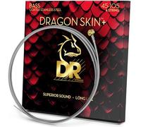 DR Strings DRAGON SKIN+ - Coated Stainless Steel Bass Strings - DBS-45 - Superior Sound with Comfortable Feel & Long Life: Medium 45-105