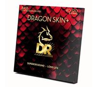 DR Strings DRAGON SKIN+ - Coated Stainless Steel Bass Strings - DBS5-40 - Superior Sound with Comfortable Feel & Long Life: 5 String Light 40-120