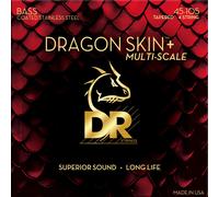 DR Strings Dragon Skin+ Coated Steel Medium 45-105 Tapered Multi-Scale Bass guitar strings
