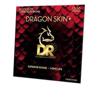 DR Strings Dragon Skin+ Coated 80/20 Medium 13-56 Guitar strings