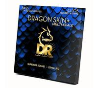 DR Strings DRAGON SKIN+ - Coated Quantum Nickel Bass Strings - DBQM-45 - Superior Sound with Comfortable Feel & Long Life: Multi-Scale Medium 45-105
