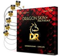 DRAGON SKIN+ - Coated Stainless Steel Bass Strings - DBSM6-30 - Superior Sound with Comfortable Feel & Long Life: 6 String Multi-Scale Medium 30-125