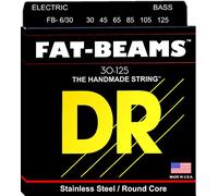 DR Strings FB630 30-125 Medium Set Handmade Fat Beam Coated 6-String Bass Strings