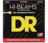 DR Strings Hi-Beam Round Core Bass Medium 5 St XL | Round core, stainless steel, brilliant sound, plenty of sustain, made in the USA