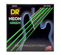 DR Strings Hi-Def Neon Green Bass Lite