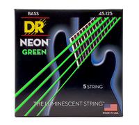 DR Strings Hi-Def Neon Green Bass Medium 5 String