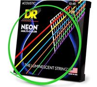 DR Strings Hi-Def Neon Multi-Color Acoustic - Lite