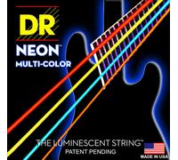 DR Strings Hi-Def Neon Multi-Colour Bass Medium