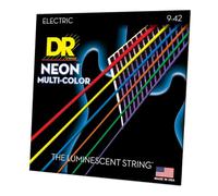DR Strings HI-DEF NEON™ - MULTI-COLOUR Coloured Electric Guitar Strings: Light 9-42
