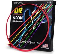 DR Strings HI-DEF NEON™ - MULTI-COLOUR Coloured Electric Guitar Strings: Light 9-42