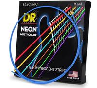 DR Strings HI-DEF NEON™ - MULTI-COLOUR Coloured Electric Guitar Strings: Medium 10-46