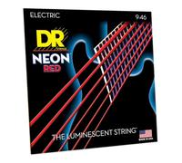 DR Strings Hi-Def Neon Red Electric Lite - Heavy
