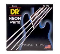 DR Strings Hi-Def Neon White Bass Medium
