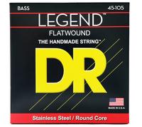 DR Strings Flatwound Stainless Steel Round Core Bass 45-105 Strings