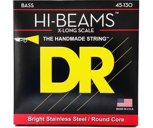 DR Strings LMR5-130 Hi-Beams Medium to Heavy 45-130 Extra-Long-Scale 5-String Bass Guitar Strings