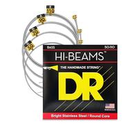 DR Strings MLR-45 HI-BEAM™ - Stainless Steel Bass Strings: Light to Medium 45-100, Silver