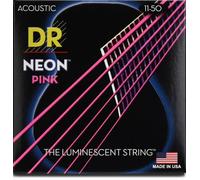 DR Neon Pink Acoustic Strings Med/Light
