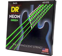DR Strings NGB-45 Hi-Def Neon Green 45-105 Electric Bass Guitar Strings
