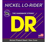 DR Strings NMH-45 NICKEL LO-RIDER™ - Nickel Plated Bass Strings: Medium 45-105, Silver