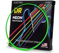 DR Strings NMCE-11 Hi-Def Neon Electric Heavy,Multi-Color,11--50
