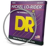 DR Strings NMH-45 NICKEL LO-RIDER™ - Nickel Plated Bass Strings: Medium 45-105, Silver